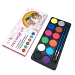 12 color face painting set for kids non toxic face paint body tattoo sticker