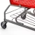 Import 125L Plastic shopping  basket supermarket shopping trolley from China