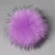 Import 14CM KAZUFUR  Wholesale Real Raccoon Fur Pom Poms With Snap from China