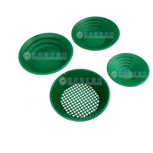 14&quot; 15&quot; 14-inch 15-inch plastic gold pan gold panning kit 4pcs set made of new PP plastic red black green dark blue available