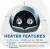 Import 1500W ETL Listed Quiet Ceramic Space Heater with Adjustable Thermostat, Portable Electric Heater Fan from China