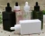 Import 150ml black white dropper essential oil square bath shampoo bottle from China