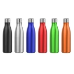 17oz 500ml Custom Logo Cola Shape Thermal Insulated Double Wall Stainless Steel Water Bottle
