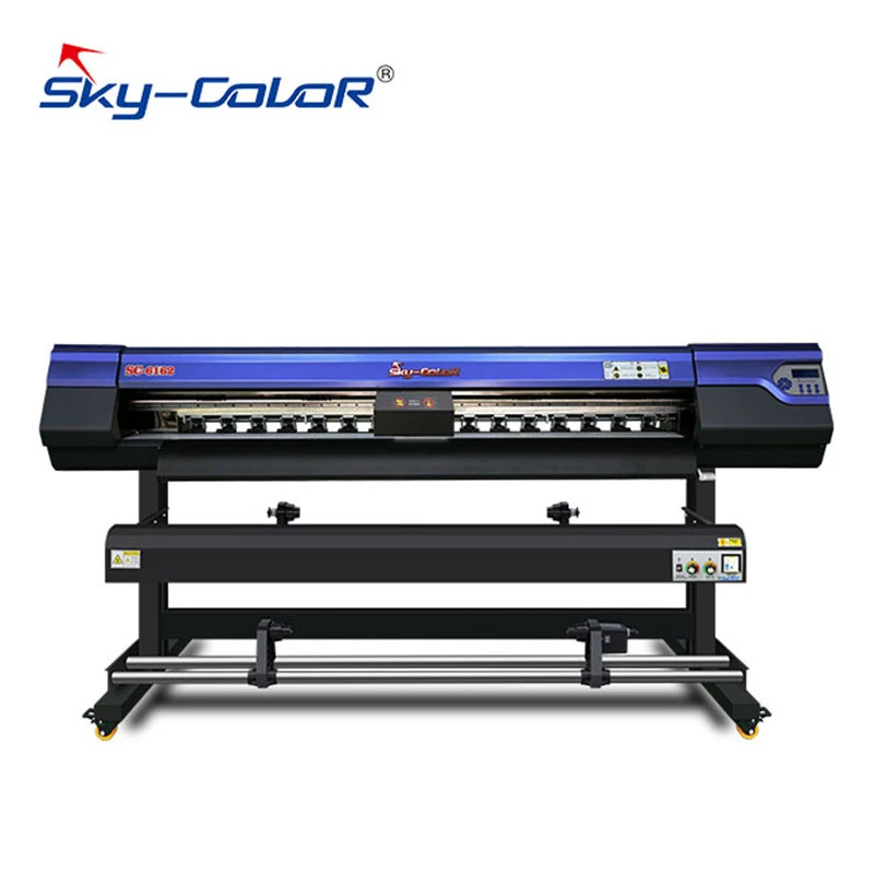 1.8m Sky color Solvent Ink Digital Textile Inkjet Printing Machine