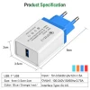 18W Phone USB Charger Quick Charge 3.0 Fast Mobile Phone Charger for iPhone Xiaomi Samsung Galaxy S8 etc,QC 2.0 Compatible