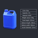 1L to 10L 5 liter plastic jerry can for chemical