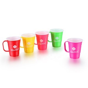 1oz double walled solo cup shot glass with lanyard