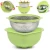 Import 2 in 1 Stainless Steel Colander Degree Rotational Strainer and Washing Bowl Basket Set for Fruit Vegetable Pasta Spaghetti Grain from China