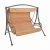 Import 2-seater garden outdoor lounge chair lounge bed with sun shade, wheels and pillows from China