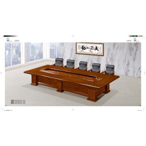 20 Person Solid Wood MDF Board Roommodern Office Furniture Conference Tables Set Meeting Table