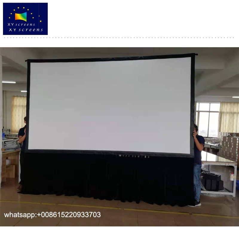 200 inches Fast Fold projection Screen floor standing projector screen for outdoor  presentation