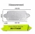 Import 200*70cm foldable silver polyester car windshield snow shade from China