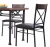 Import 2017 new Distinctive 5 piece kitchen wooden dining table set from China