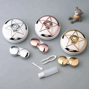 2018 New Factory wholesale Aili Star Diamond Contact Lens Cases