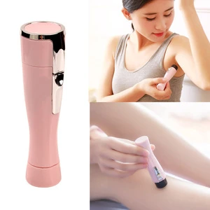 2018 new launch mini portable AA battery drive washable woman shaver female hair remover electric lady epilator