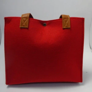2018 tote leather bags ladies fashion felt utility bags women handbags
