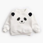 2018 winter thick animal pattern fleece sweatshirt baby cute tops outdoor coutfit