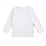 2020 Fall winter Stock boys t-shirts long sleeve 100% cotton unisex tops children kids tees RTS blank baby boy shirt
