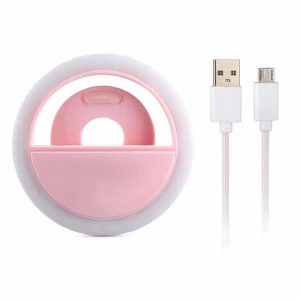 2020 Hot Sale Other Mobile Phone Accessories Adjustable Brightness Mini USB Charge Selfie LED Ring Lights for smart phone
