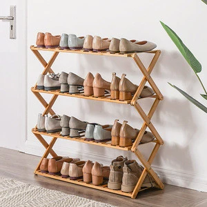 2020 Hot Selling Modern Design Multi-Color Available Foldable Wooden Shoe Rack Storage for Home Flower Pots &amp; Planter