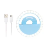 2020 new portable selfie flash ring light USB rechargeable smart phone clip-on fill light led ring light