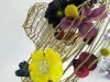 2020 New product Customizable floral arrangement flower hat set for apparel fashion
