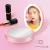 Import 2020 new products Portable Compact vanity Mirror powerbank Lighted LED with light Power Bank Charger for girl makeup power banks from China