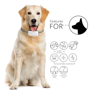 2020 New released Effective Anti Bark collar for Dogs Sound Vibration & Automatic 7 Levels Shock Modes Training Collar w/LED