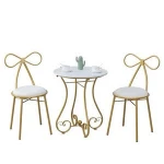 2020 new style beautiful coffee table and chair set hotel negotiation Wrought iron table and chair set