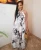 Import 2020 Newest Woman Floral Printed Backless Halter Beach Maxi Long Dress from China