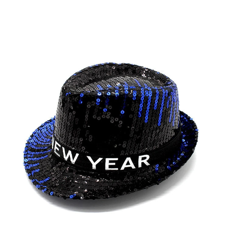 2021 happy new year  LED jazz party hat  can customized design