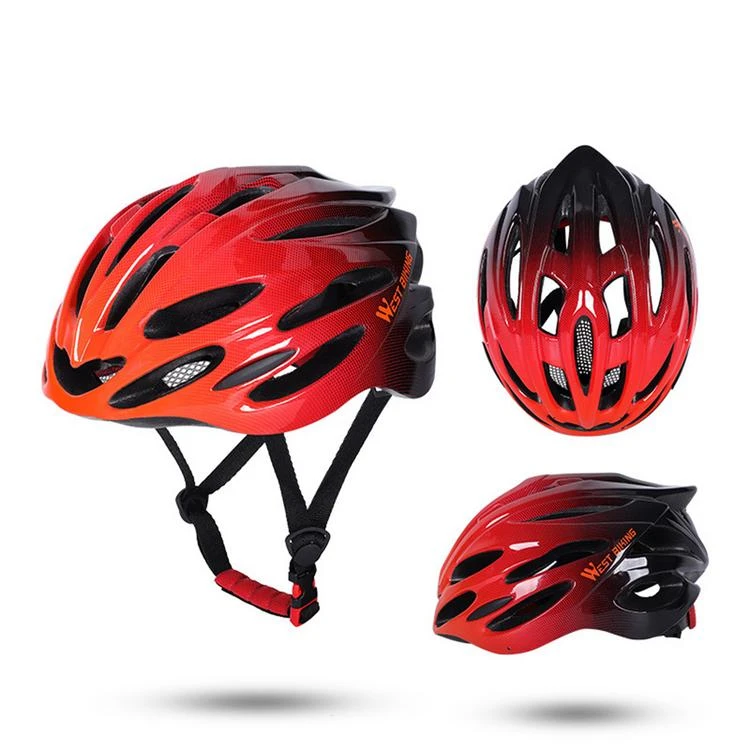 2021 Hot Selling Bicycle Gradient Helmet Breathable and Sweat-Absorbing Bike Helmet