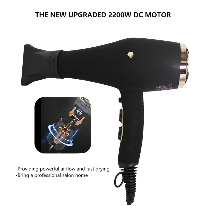2021 Hot Selling Professional Styler Negative Ion 2000w Salon Proffesional Electric Hair Dryer