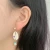 Import 2021  Hot Selling Simple Gemstone Shell Pearl Earrings Small Gold Hoop Earrings from China