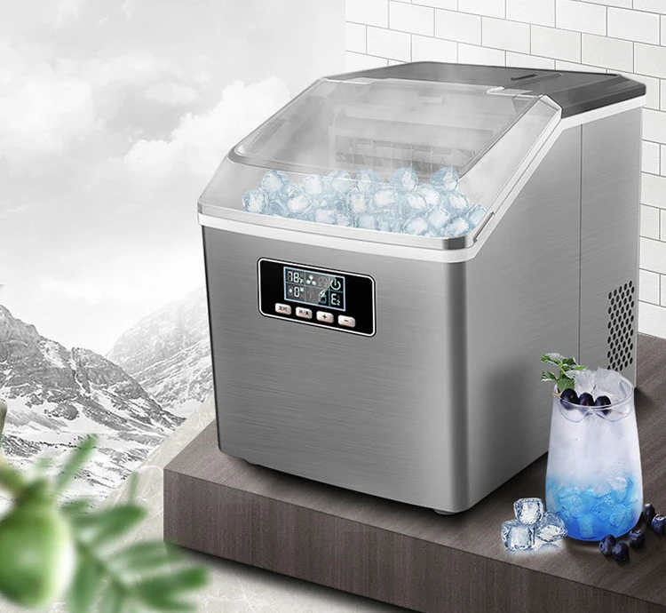 2021 HZB-18F/SL New Commercial Small Ice Maker Fast Icemaker