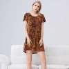 2021 Ladies Casual Loose Short Sleeve Fashion Clothes Round Neck Summer Wears Womens Dresses
