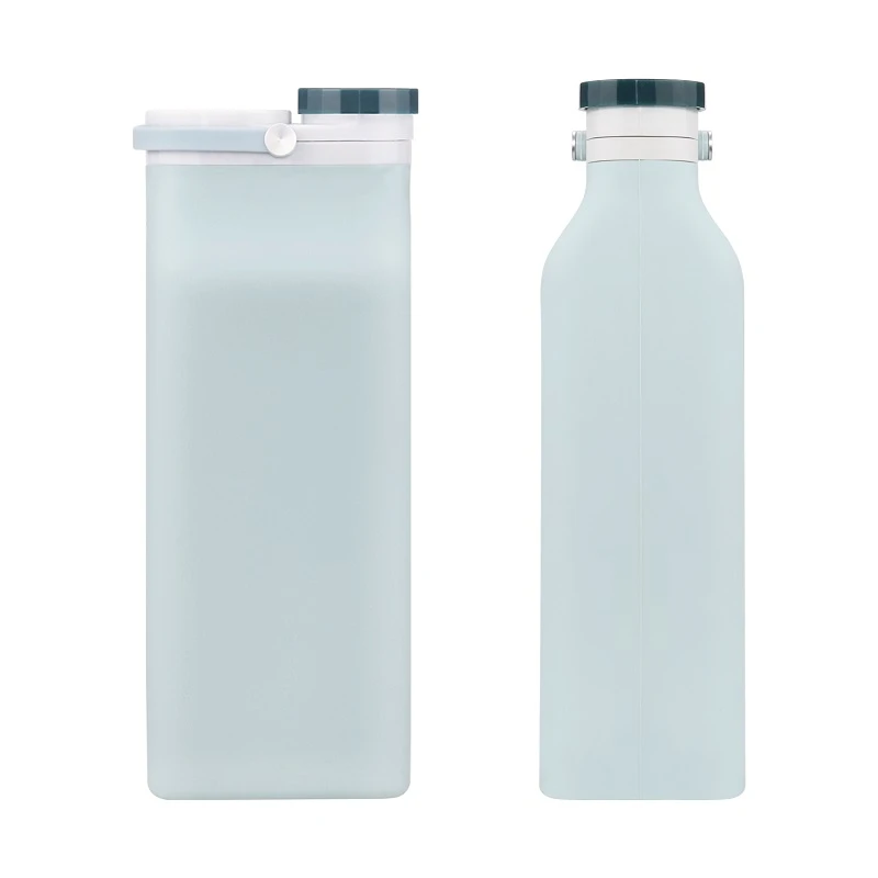 2021 New products silicon drinking collapsible water bottle/foldable water bottle