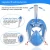 Import 2021 New Snorkeling Mask Fashion Adult Mask Snorkel 180 degree view Kid Full Face Mask Diving Detachable Full-dry Snorkeling from China