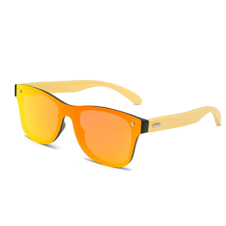 2021 popular sunglasses high quality fashion bamboo frame sunglasses wholesale custom logo polarized sunglasses