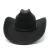 Import 2024 Customized western plain felt cowboy hats wholesale Trendy Belt western wide brim felt Fedora cow boy west Shape Cap from China