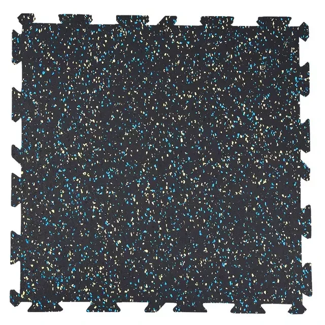 20mm non-slip wear-resisting gym floor mats interlocking rubber tiles