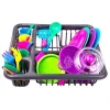 21Pcs Children Play Pretend Toys Educational Kitchen Cooking Tableware Play Set