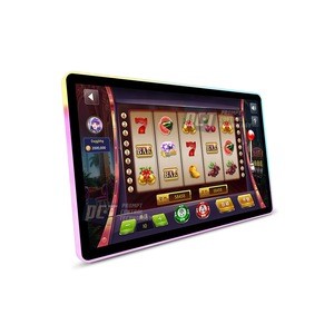 23.8 inch  4K RGB LED framed PCAP Interactive curved gaming monitor gambling machine  for casino slot gaming all in one computer