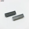 2.54mm Tri-state Dip Switch V/T Type tube packaging 9P connector