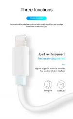 2A Fast Charging USB Data Charging Sync Cable Type C Micro 8-pin 1m 2m 3m Mobile Phone Charger Cable