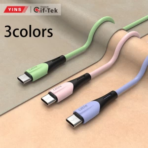 3 In 1 Fast Liquid Silicone Usb Charging Cable Universal Multi Function Cell Phone Charger Cord