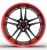 Import 3 piece forged cheap price auto aluminium 16 17 18 19 inch sport rims rines black and red alloy luxury car 5x120 wheels for cars from China