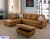 Import 3-Pieces Sectional Sofa Set with Ottoman and 2 Square Pillows from USA