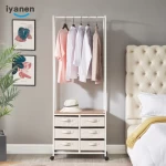 3 Tiers Multi Function Multi Color Hat Clothes Coat Shoes Bag and Towel Organizer Storage Hanger Shoe Rack Stand Bench
