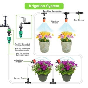 30 m DIY automatic drip irrigation System Garden set balcony Water-saving intelligent watering drip device